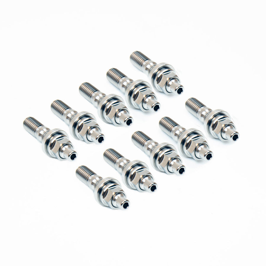 SpeedFactory Titanium Manifold Stud Kit, 6-Point Nuts 10pc