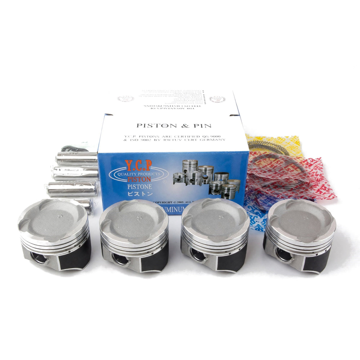 YCP Vitara D15/D16 SOHC Pistons with Rings for Civic/Del Sol