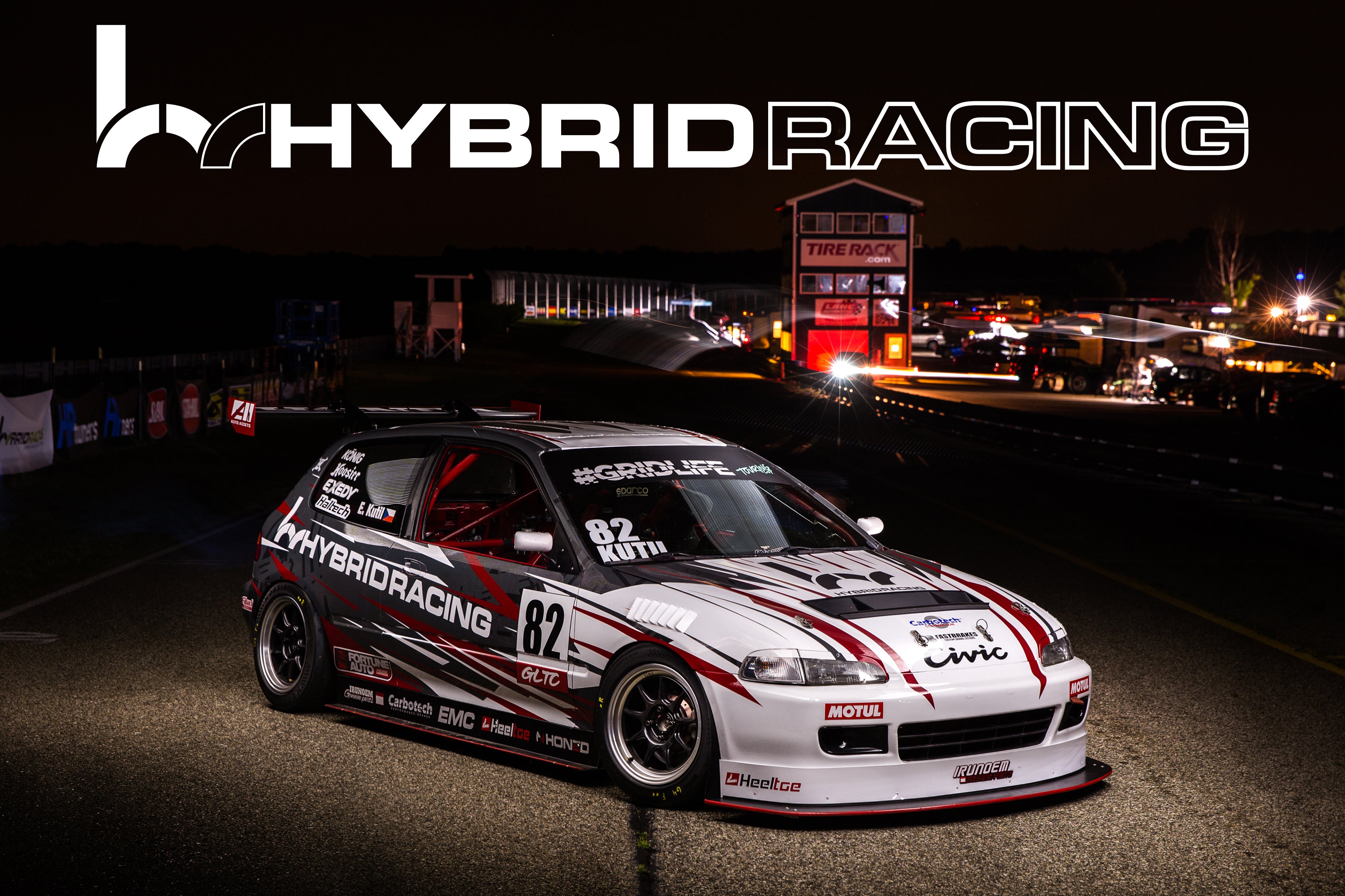 Hybrid Racing x Eric Kutil Racing #82 GLTC Racecar Poster HYB-PST-00-01